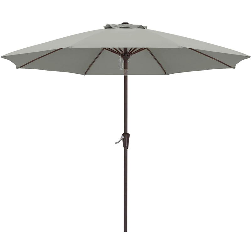ABCCANOPY 2.7M Garden Parasol Table Umbrella Outdoor Push Button Tilt, Grey