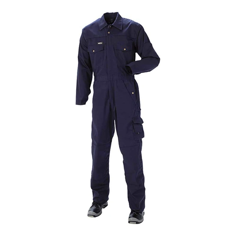 J.A.K. 91040507 Series 9104 65% Polyester/35% Cotton Work Suit, Navy, 4XL Size