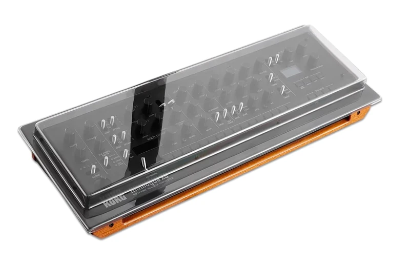 Decksaver Cover for Korg Minilogue XD Module - Super-Durable Polycarbonate Protective lid in Smoked Clear Colour, Made in The UK - The Producers' Choice for Unbeatable Protection