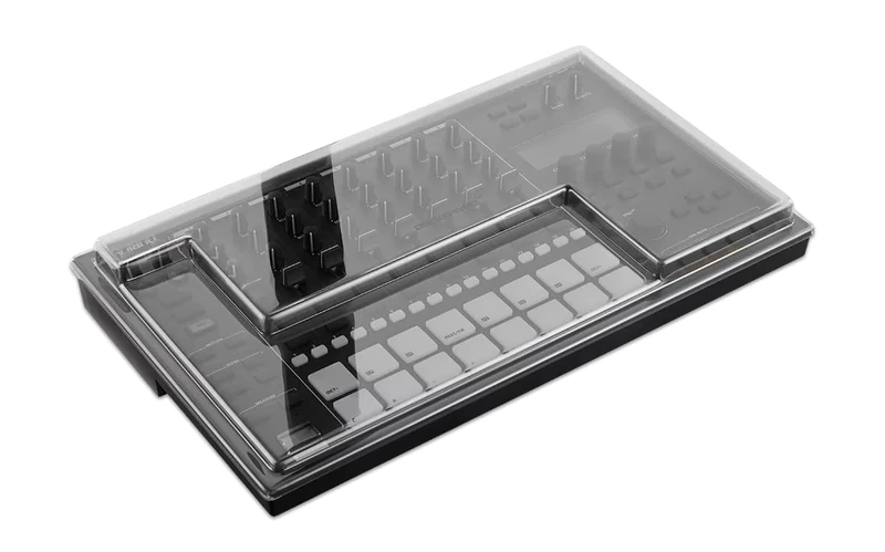 Decksaver Cover for Roland MC-707 - Super-Durable Polycarbonate Protective lid in Smoked Clear Colour, Made in The UK - The Producers' Choice for Unbeatable Protection - Image 1