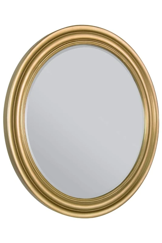 Melbury Large Gold Circular Bevelled Wall Mirror 96cm x 96cm