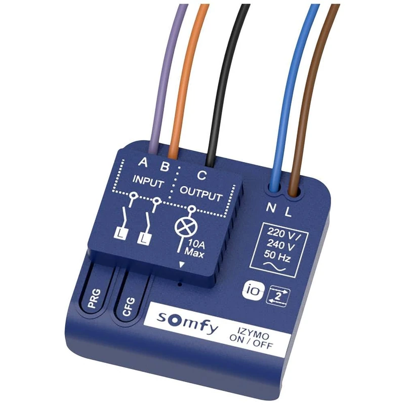Somfy 1822649 - Izymo Light Receiver io On/Off | TaHoma (Switch) Compatible