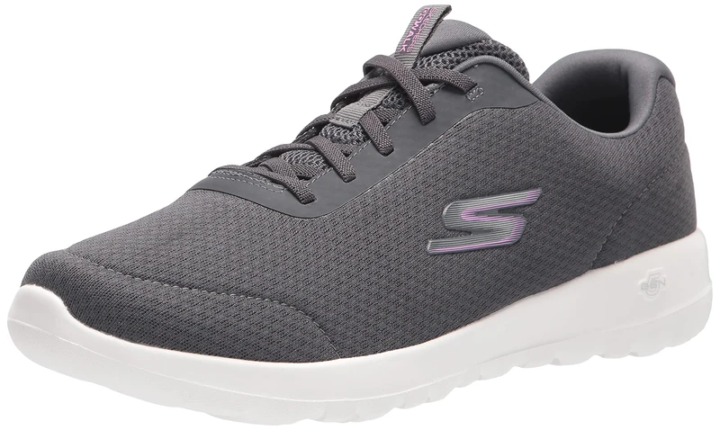 Skechers Womens Walking Sneaker, Charcoal, 4 UK