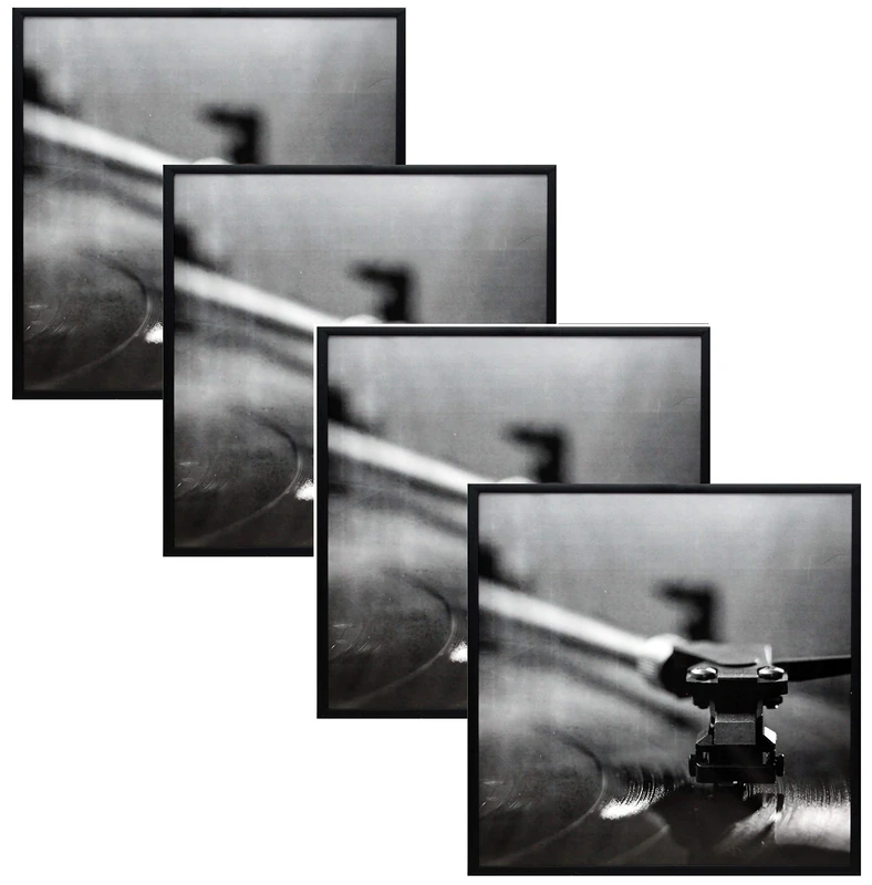 Music Album Frame - Made To Display Vinyl LP Album Covers 12.5" x 12.5" - Hanging Hardware Installed with No Assembly Required - Easy to Hang - Use Frame For Music Vinyl LP Album Cover (4)