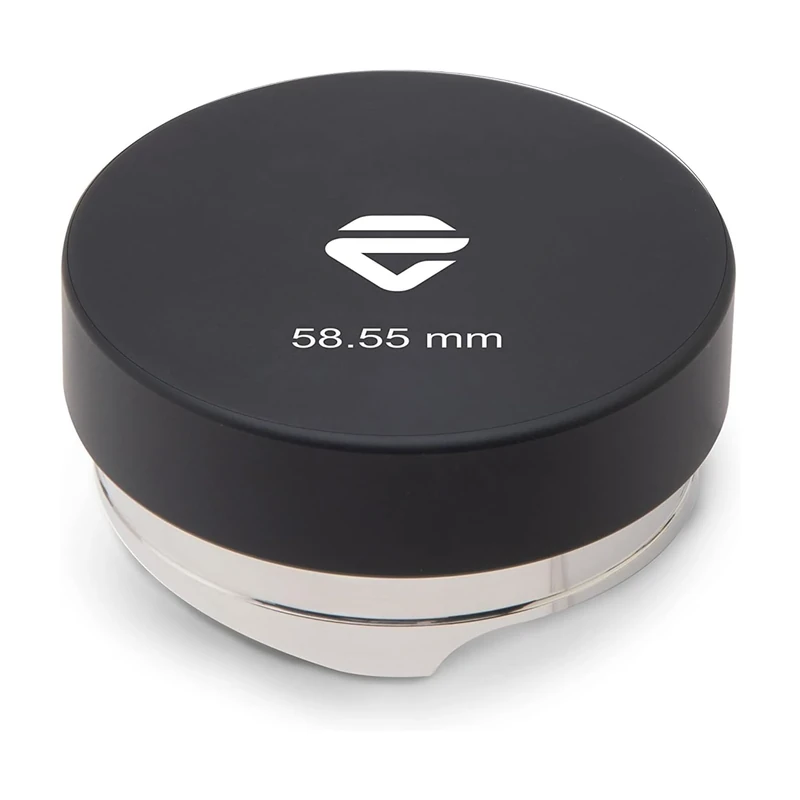 LELIT Coffee Leveler for Filter LELIT58 with Adjustable Height, Stainless Steel, Black, 58.55 mm