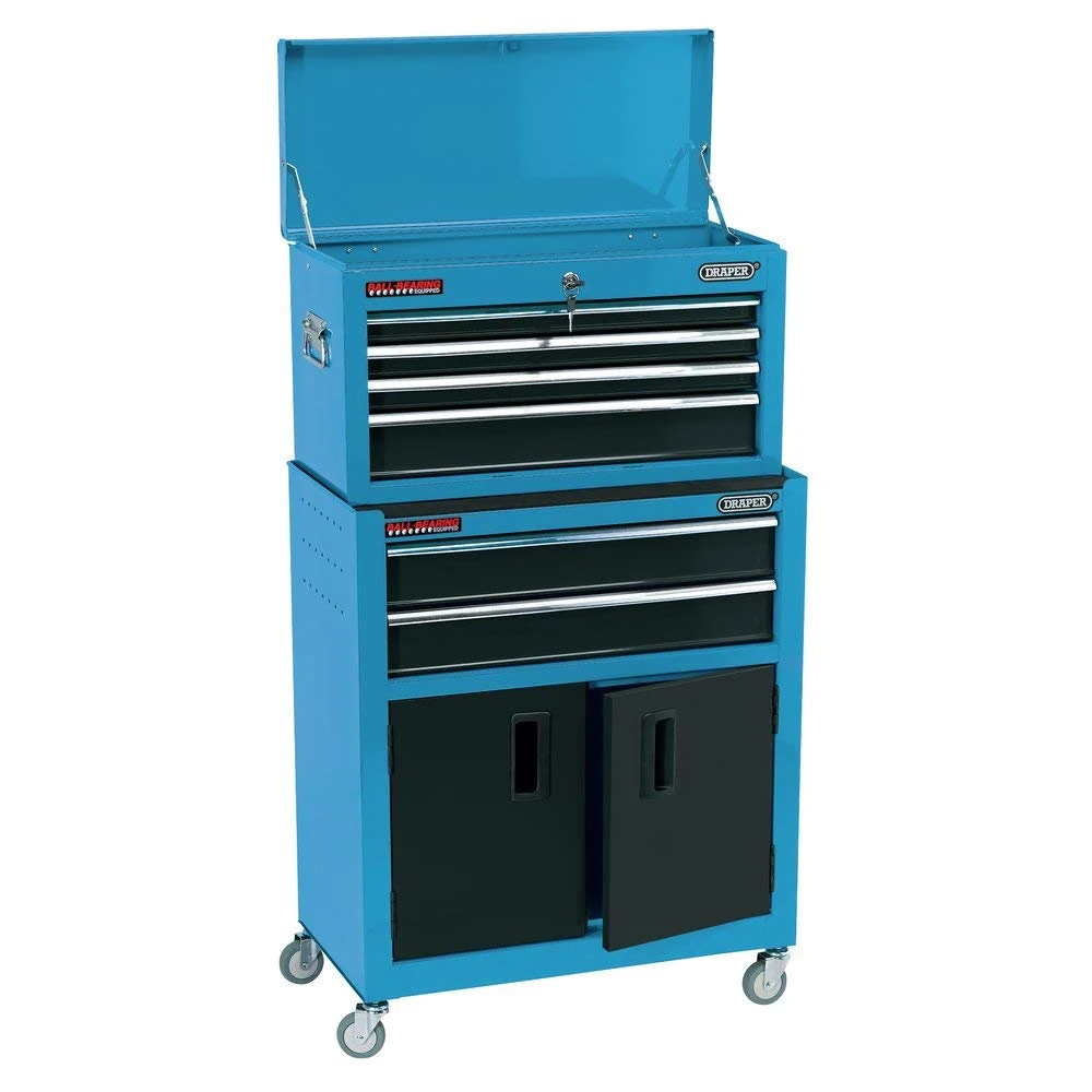 Draper 19563 Blue Combined Roller Cabinet and Tool Chest (24”)