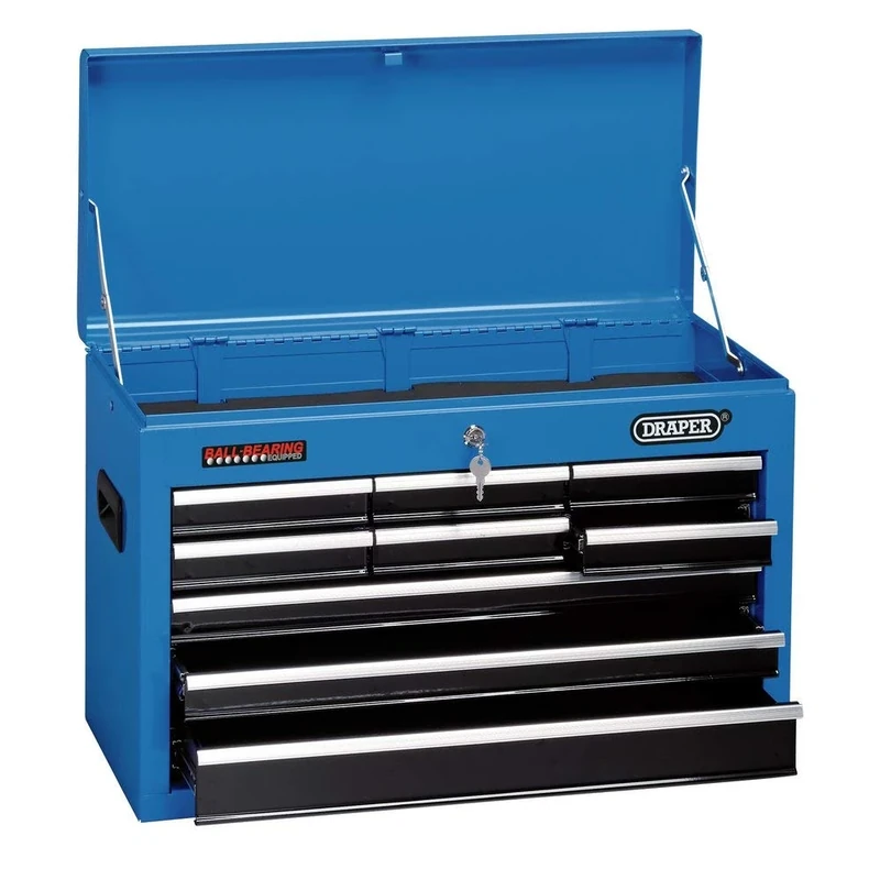 Draper 14910 Nine Drawer Tool Storage Chest (26”),Blue