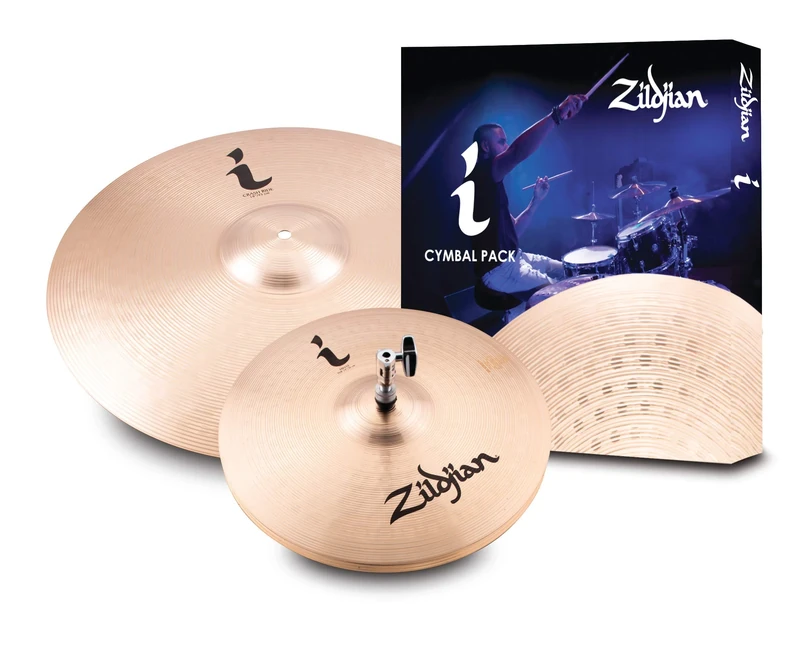 Zildjian I Family Series - Essentials Cymbal Pack - 14" Hi-Hat, 18" Crash/Ride, I Essentials Pack, Gold, Gold, ILHESS