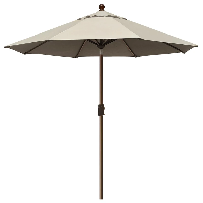 EliteShade 9ft Non-Fading Patio Umbrella - Ventilated, Antique Beige