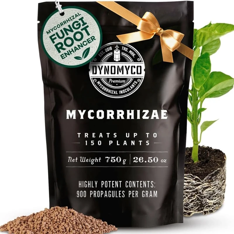 DYNOMYCO Granular Mycorrhizal Fungi Inoculant, 750g/26.5oz – Boosts Root Growth, Yields & Nutrient Uptake – 900 Propagules/g, Concentrated Granules, & OMRI Listed – Biofertilizer for Plant Growth