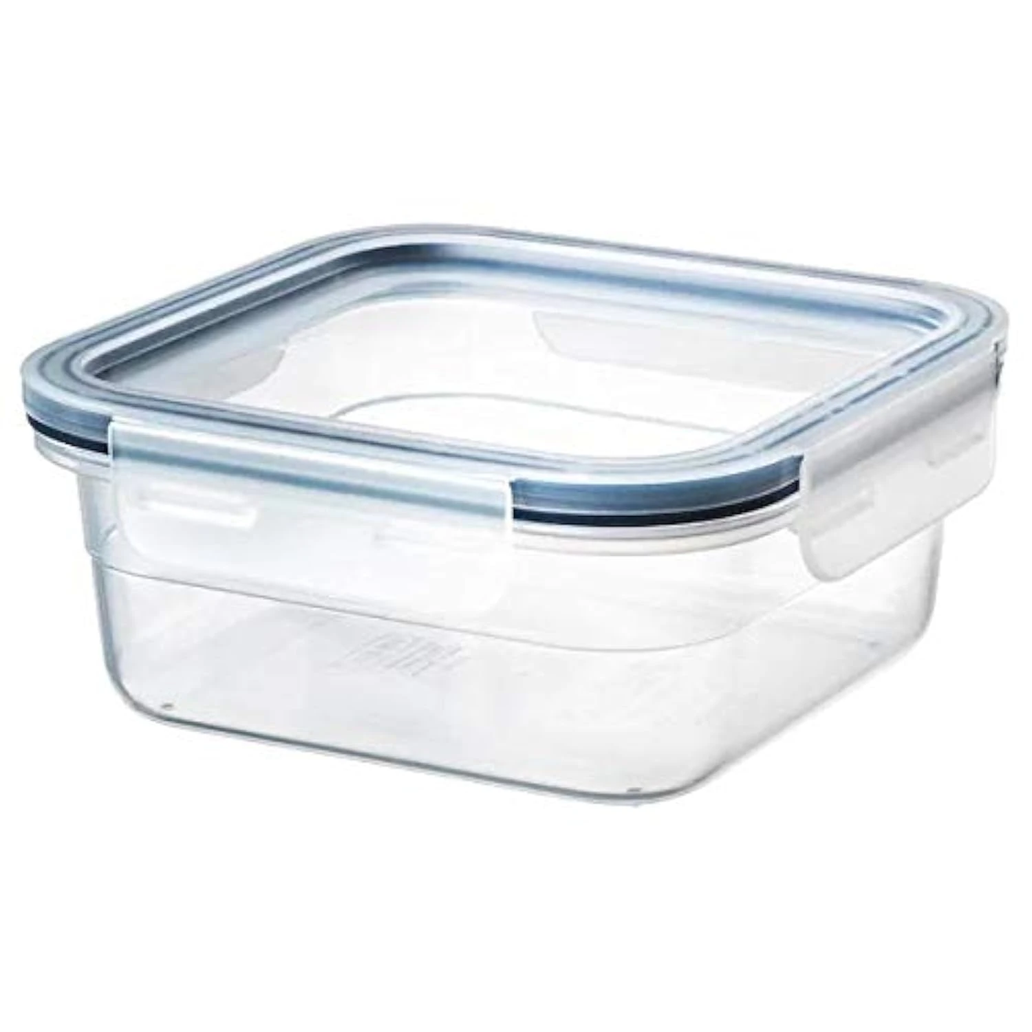IKEA 365+ Polypropylene Leak-proof Microwave Safe square-shaped Food Container With Lid - 750 ml, Transparent