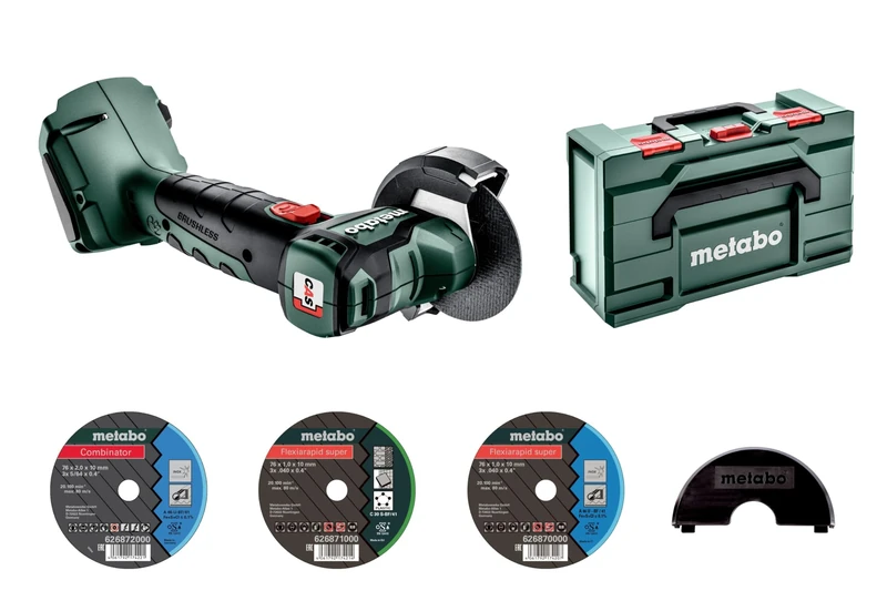Metabo CC 18 LTX BL (600349840) brushless Cordless Angle Grinder in case Without Battery Pack, Without Charger