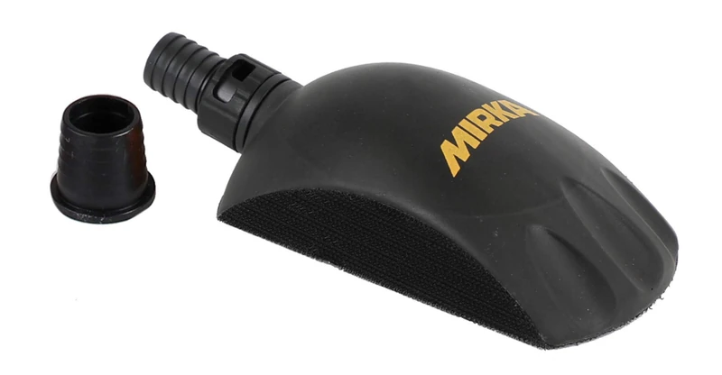 Mirka Roundy Hand Block with dust Extraction Holes/Sanding Block for Ø 150mm Hook & Loop Sanding Discs/for Sanding Wood, Filler, Paint, Plastic/Dust-Free Sanding