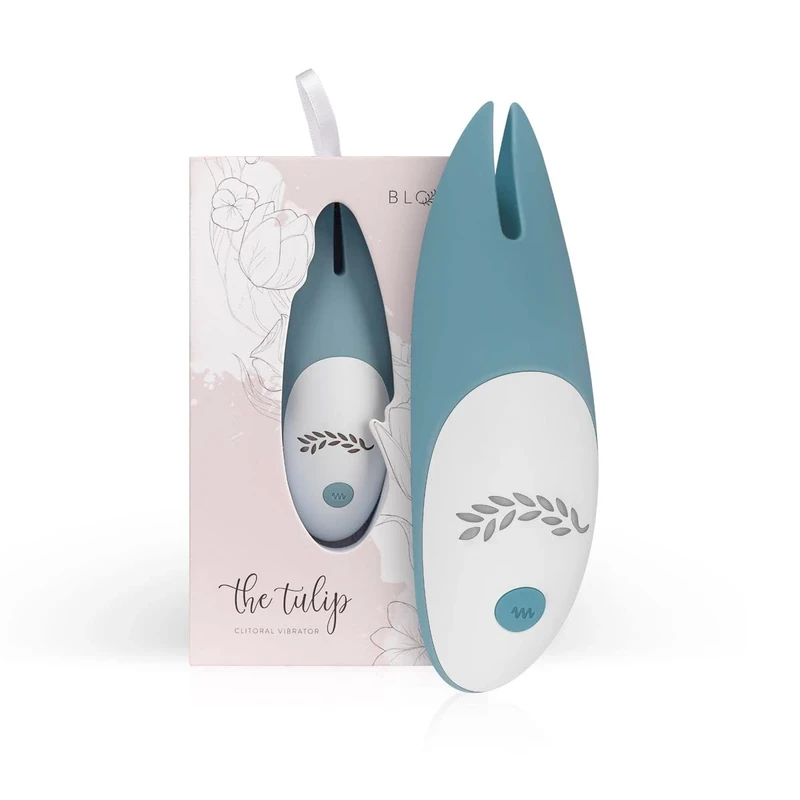 Bloom the Tulip Vibrator – Sex Toys for Women for Stimulation of the Clitoris, Nipples or Labia – Clit Stimulator for a Wonderful Clitoral Highlight with 10 Modes – Blue - Image 1