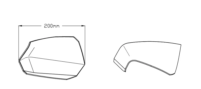 Puig Handguards Maxiscooter 3488W for Kawasaki J125 16'-19', Kawasaki J300 14'-19' Transparent