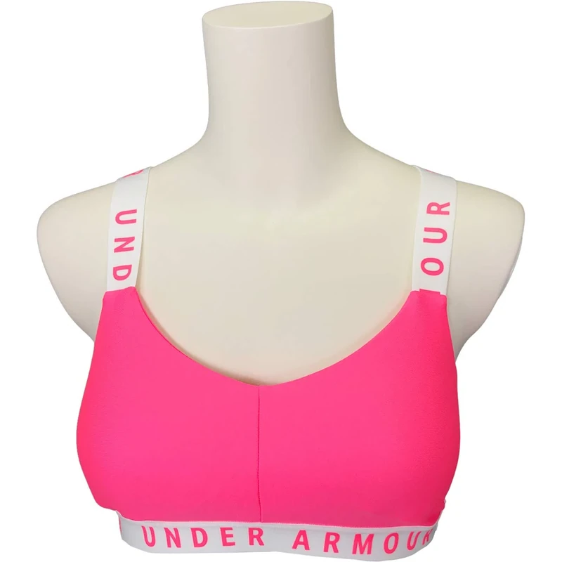 Under Armour Women's Wordmark Strappy Sportlette, Cerise (653)/Cerise, X-Small - Image 1
