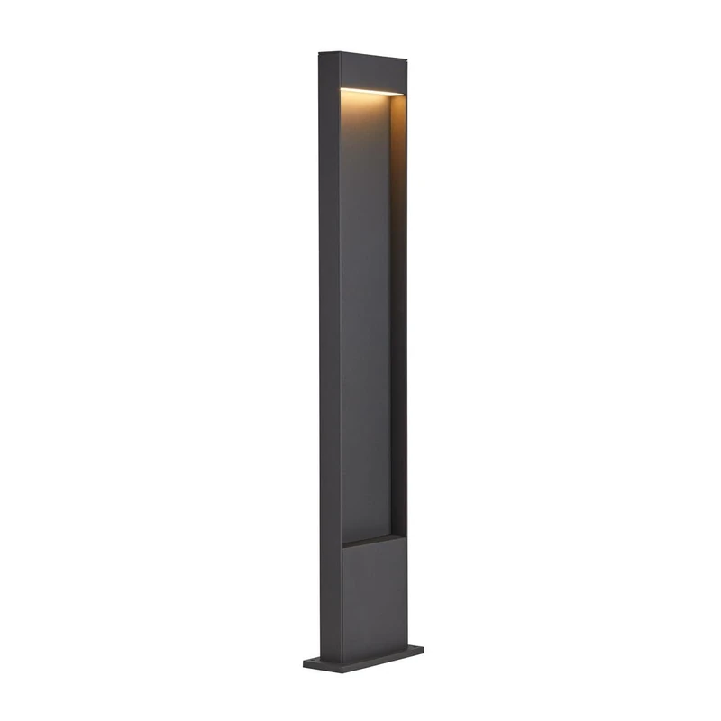 SLV Free-Standing lamp Flatt Pole 100 / LED Outdoor Illumination for Paths, Walls, entrances, Outdoor Garden lamp / IP65 3000/4000K 9.7W 400lm Anthracite