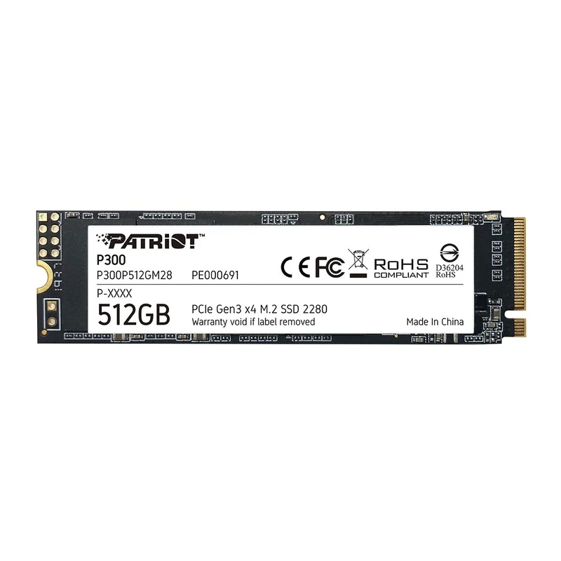 Patriot Memory P300 M.2 Pcie Gen 3 x4 512GB low-power consumption SSD - P300P512GM28