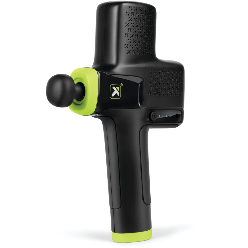 TriggerPoint Impact, Percussion Handheld Massage Gun, Deep Tissue Muscle Massage, Lightweight, Black and Lime, 4-Speed