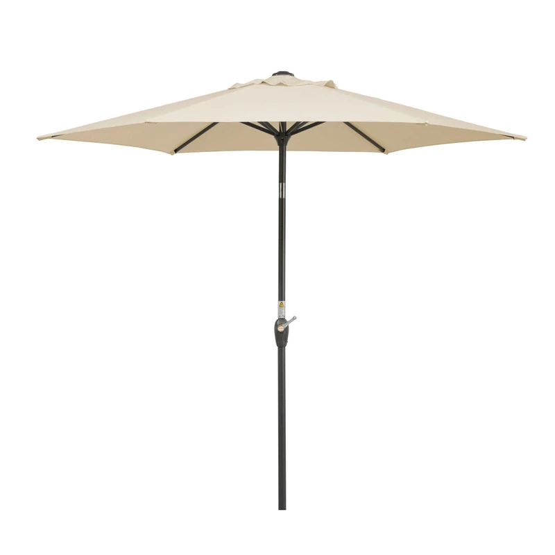 Schneider Bilbao, natural, approx. 220 cm, 6 pieces, round parasol