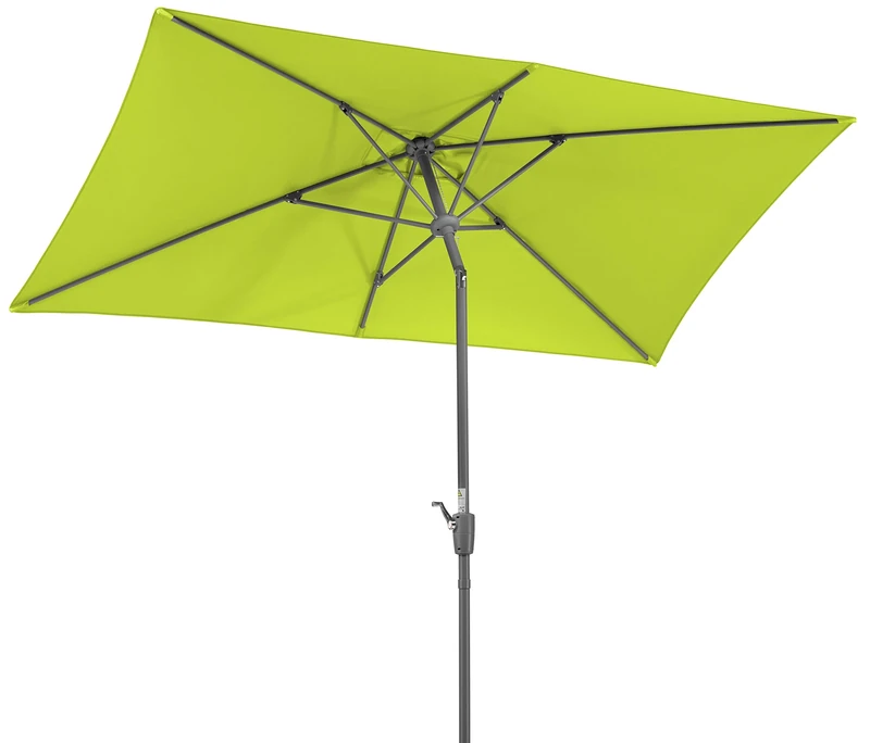 Schneider Tunis Umbrella Apple Green Approx. 270 x 150 cm, 6 pieces, rectangular parasol