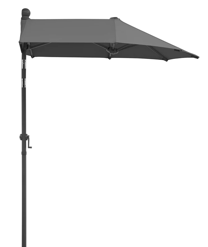 Schneider Salerno Mezzo 150x150 cm Anthracite - Half Balcony Parasol
