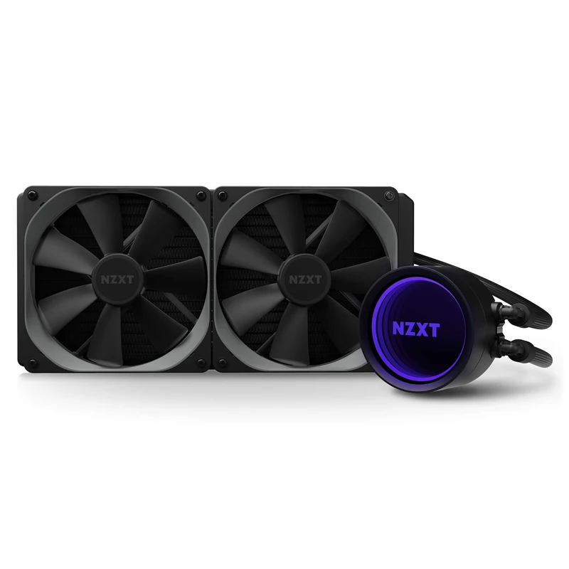NZXT Kraken X63 280mm - RL-KRX63-01 - AIO RGB CPU Liquid Cooler - Rotating Infinity Mirror Design - Improved Pump - Powered By CAM V4 - RGB Connector - Aer P 140mm Radiator Fans (2 Included)