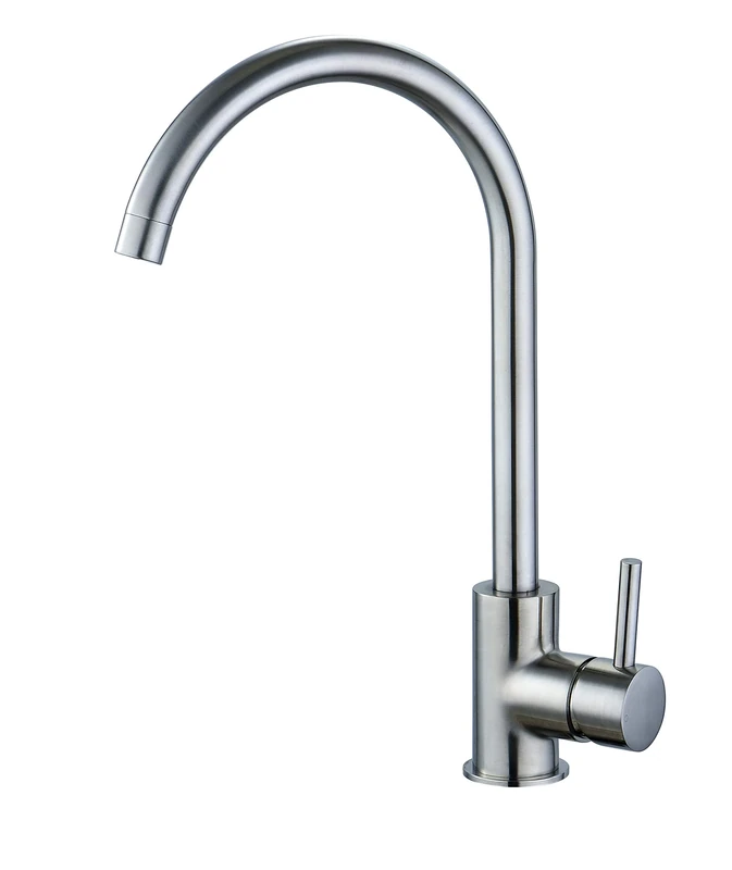 Keenware KKT-542 Knightsbridge Monobloc Single Lever Kitchen Mixer Tap, Brushed Nickel