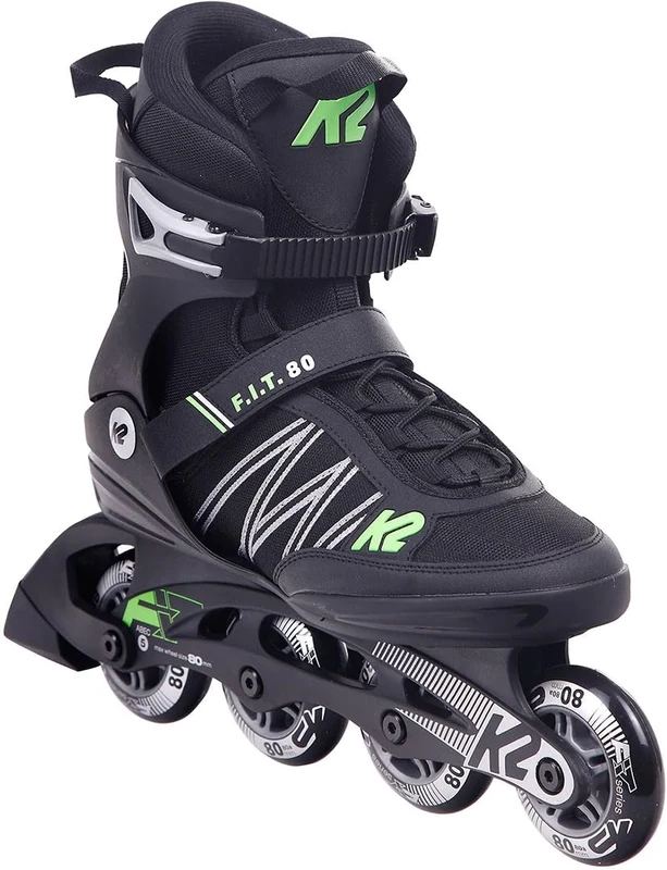 K2 F.I.T. 80 30E0873.1.1.060 Men's Inline Skates Black/Green