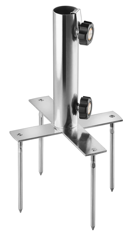 Schneider Umbrella Cutter Lawn Square Parasol Stand Silver - Image 1