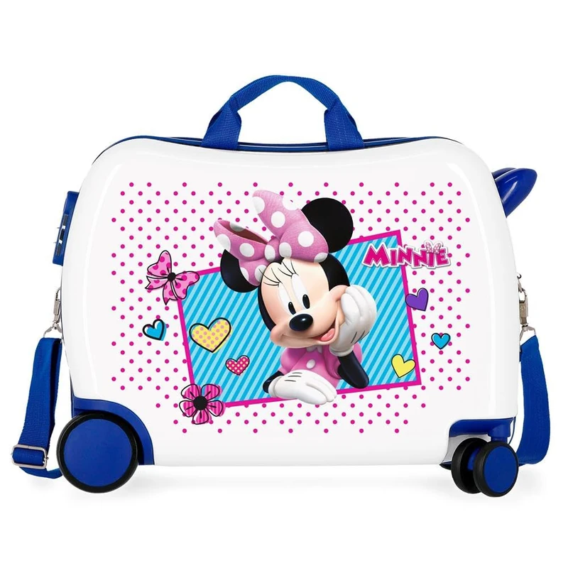 Disney Enjoy Minnie Icon Valigia per bambini Azzurro 50x38x20 cms Rigida ABS Chiusura a combinazione numerica 34L 2,3Kgs 4 Ruote Bagaglio a mano - Image 1
