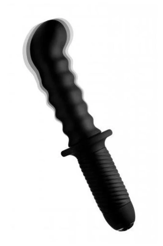 ASS THUMPERS The Skew 10X Silicone Vibrator with Handle