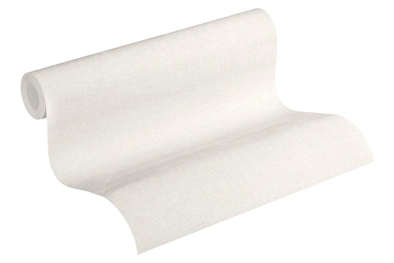 Livingwalls Plain Wallpaper Uni New Walls A.S. Création Non-Woven Wallpaper 10.05 m x 0.53 m Creme Made in Germany 374307 37430-7