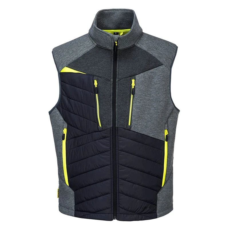 Portwest DX4 Hybrid Baffle Gilet, Size: S, Colour: Metal Grey, DX470MGRS