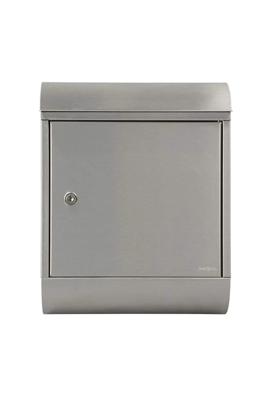 MEFA 844020M Topaz 844 Letterbox with Newspaper Holder Stainless Steel with Safety Lock Size 430 x 340 x 150 mm, stainlesssteel