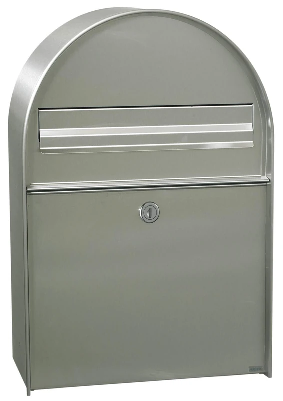 Renz 400020M MEFA Amber 400 Letterbox Stainless Steel with Rain Cover Large Letter Flap, Size: 555 x 380210 mm, stainlesssteel