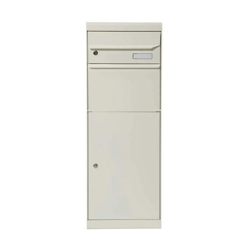 Renz Maple 661011M Mefa Parcel Postbox 661 Pure White Semi Matt Post Box with Lock Size 1091 x 402 x 303 White