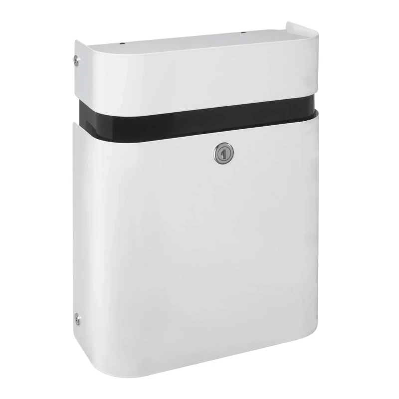 ME-FA 640000M MEFA Judo 640 letterbox (Colour Traffic White, Opening Flap at The top, Removal at The Front, Size: 490 x 350 x 155 mm), Verkehrsweiß