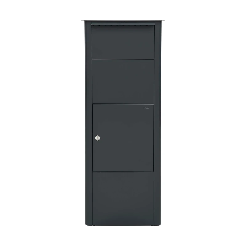 MEFA 457500M Beech 457 Parcel Mail Box with Lock 1021 x 409 x 326 mm Anthracite Grey, Gray