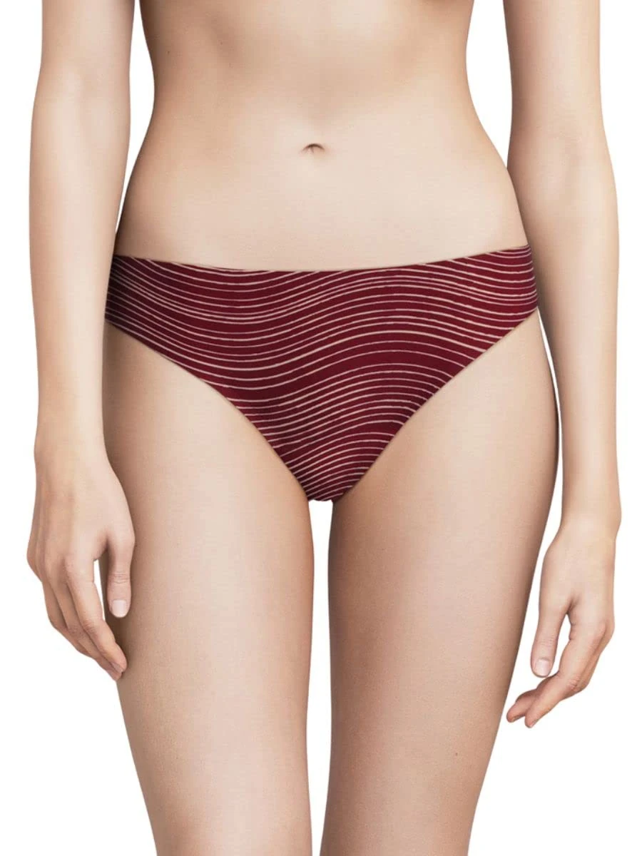 Chantelle Soft Stretch String Thong Raspberry Waves Pink One Size