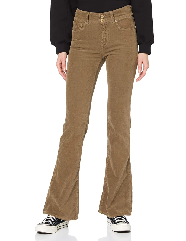 Replay Women's Newluz Flare Jeans Not Applicable, 121 Beige, 3232