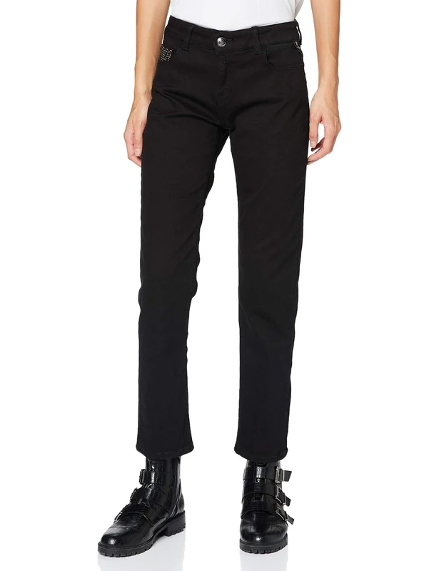 REPLAY Women's Faaby Jeans, 098 Black, 31W / 30L