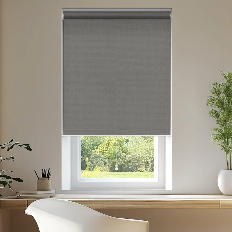 CHICOLOGY Roller Window Shades, Window Blinds, Window Shades for Home, Roller Shades, Window Treatments, Window Blinds Cordless, Door Blinds, Urban Grey (Light Filtering), 41"W X 72"H