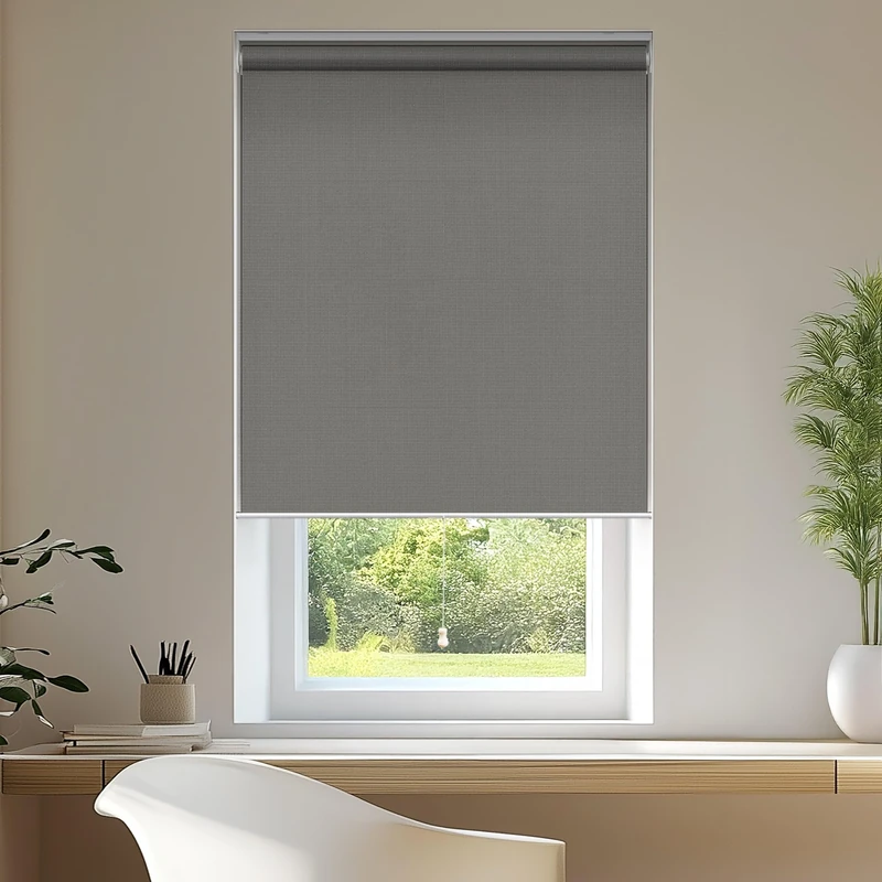 CHICOLOGY Roller Window Shades, Window Blinds, Window Shades for Home, Roller Shades, Window Treatments, Window Blinds Cordless, Door Blinds, Urban Grey (Light Filtering), 34"W X 72"H