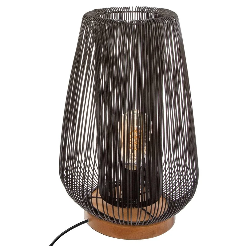 Noda Black Metallic Wire Lamp