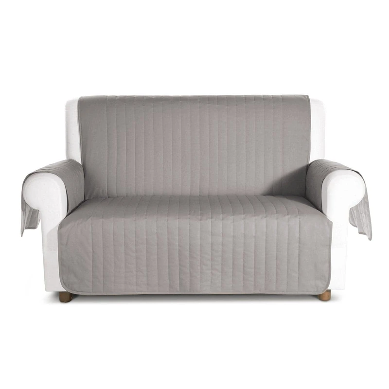 Caleffi 3 Seater Sofa Cover Bicolor Silver Cotton - 78239