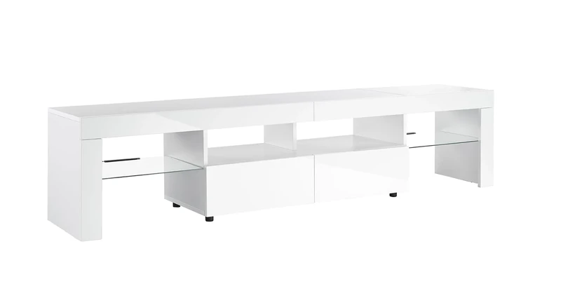 MMT 200cm Extra-Deep TV Stand – Large Entertainment Unit for TVs up to 90 Inches – Wide Modern Media Cabinet with Storage, Shelves & Cable Management - Image 1