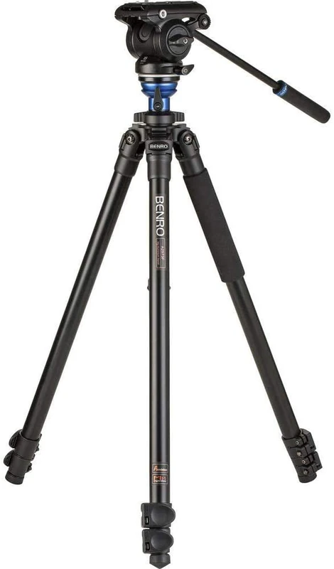 Benro A2573F Aluminium Single Tube Tripod Flip Lock 3 Section S4PRO Video Head