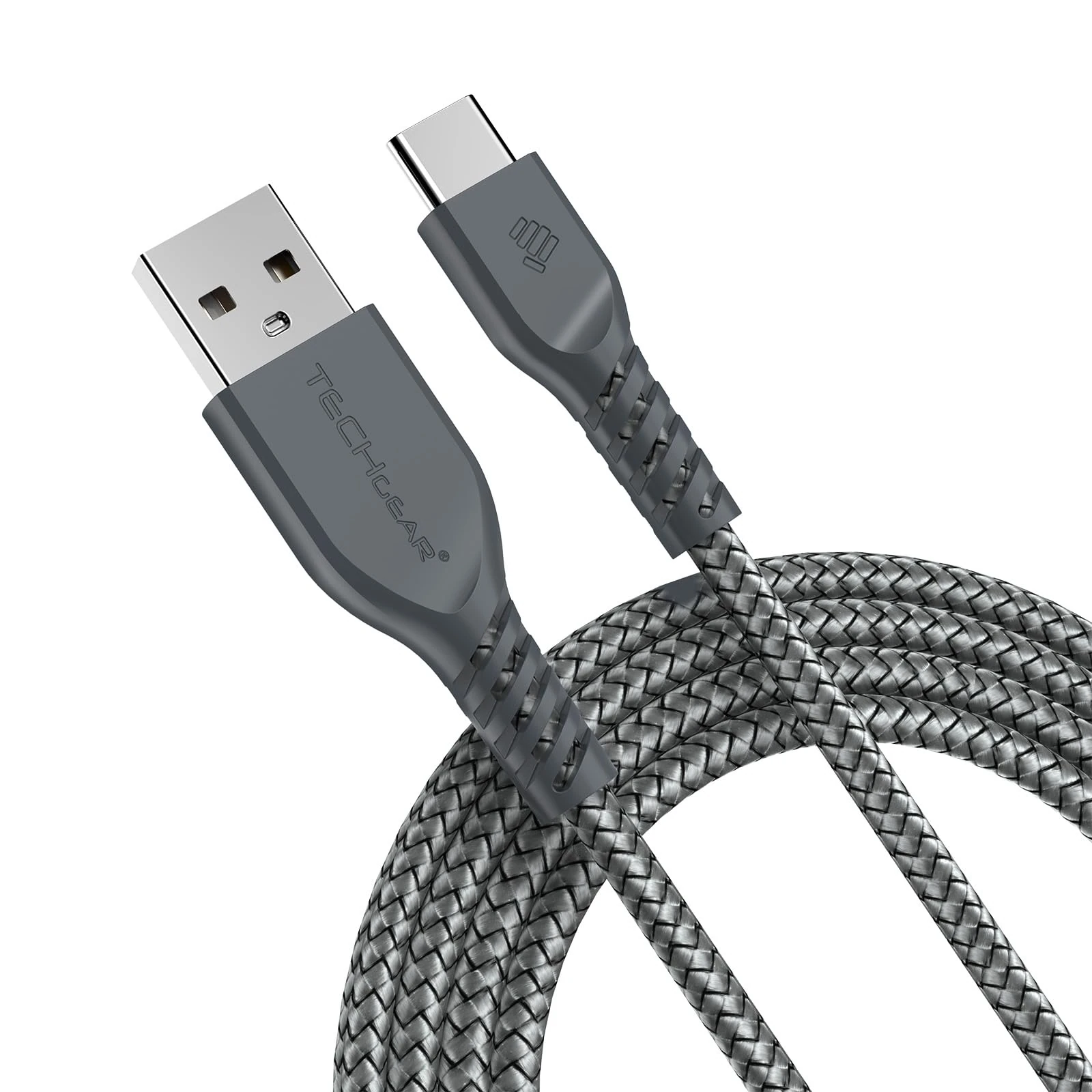 TECHGEAR USB C to USB A 2M Long STRONG Braided Data & Charging Cable for Amazon Fire HD 8 14th/12th/10th, Fire HD 10/Plus/Kids Pro 13th/11th Generation, Fire 7 2022, Max 11 2023, Kindle charger