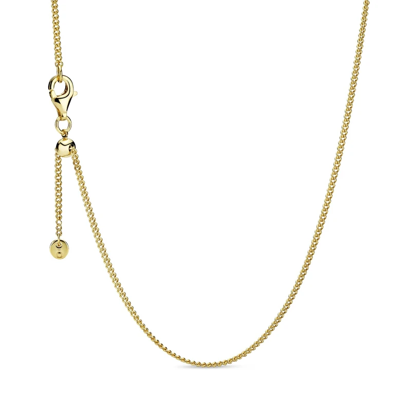 Pandora Icons 14k Gold-plated necklace with sliding clasp, 60